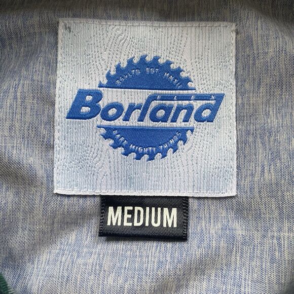 Rsvlts Borland Flannel Ned Flanders Medium Green Plaid Shirt - Picture 4 of 7